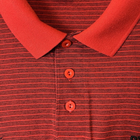 Georgia Nike Team Apparel Polo Shirt Mens XXL Red Striped Collared Buttons - Picture 4 of 16